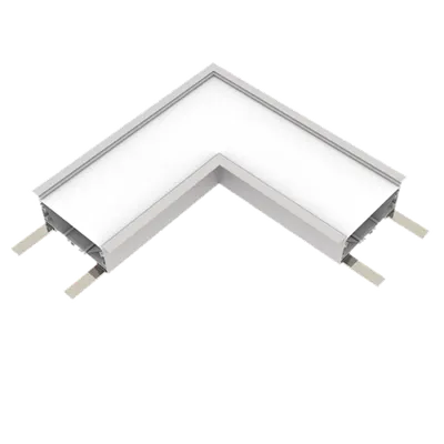 Conector-L pentru Profil Incastrat Elmark 3000k Alb