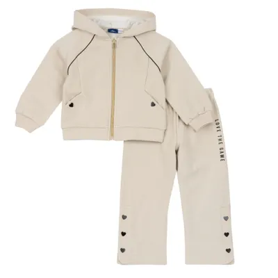 Trening fete Chicco, pantaloni si cardigan, bej, 00833-69MC, 110