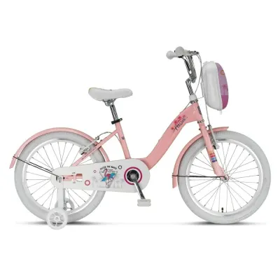 Bicicleta copii UMIT Hawai, culoare roz, roata 16 , cadru otel