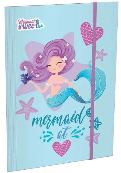 Dosar cu bandă elastică Lizzy Card Mermaid Sweet - A4