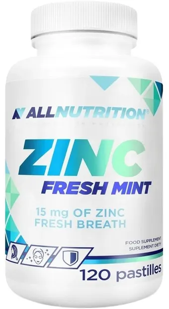 Zinc, mentă, 120 pastile, AllNutrition