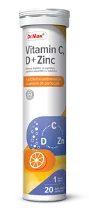 Dr. Max Vitamina C, D + Zinc, 20 comprimate efervescente