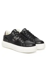 Pantofi dama - Piele naturala - Negru/Alb -