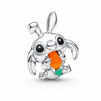 Talisman Pandantiv Stitch Morcov Cu Argint