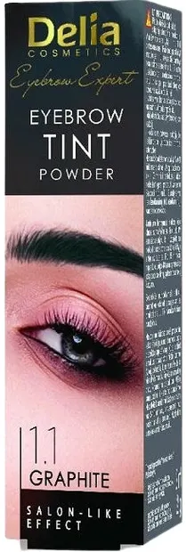 Delia Vopsea pentru sprâncene Tint Powder, 1.1 grafit, 2 g