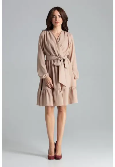 Rochie de zi model 135897 - Bej