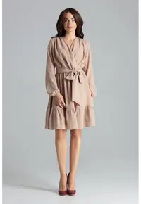 Rochie de zi model 135897 - Bej