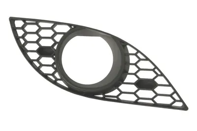 Grila ventilatie bara fata dreapta potrivit BMW 5 E60, E61 2003-2007 - (cu orificii lampa ceata, plastic, negru, pachet M)