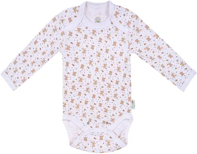 Body Bio Baby - bumbac organic, 62 cm, 3-4 luni, alb-bej