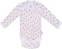 Body Bio Baby - bumbac organic, 62 cm, 3-4 luni, alb-bej