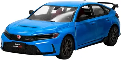 Mașinuță metalică Kinsmart - 2024 Honda Civic Type R, 1:36, albastră