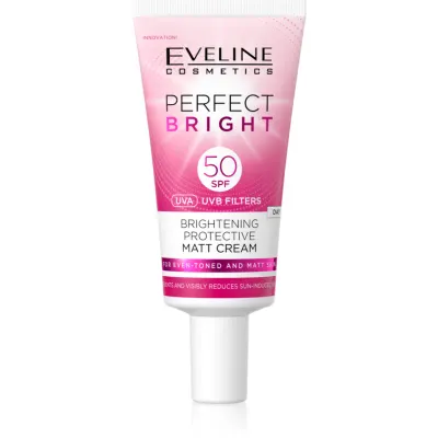 Eveline Cosmetics Perfect Bright SPF 50 crema pentru fata, protectoare si matifianta SPF 50 30 ml