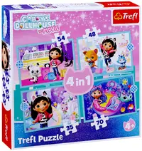 Puzzle Trefl 4 în 1 - Marea aventură a lui Gabi