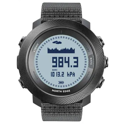 NORTH EDGE APACHE-D - Ceas inteligent sport pentru scufundări, altimetru, barometru, busolă, pedometru, calorii, rezistent 10ATM