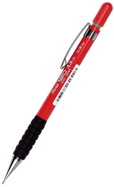 Creion automat Pentel 120 A313 - 0.3 mm, rosu