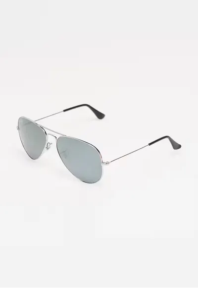 Ochelari de soare argintii Aviator