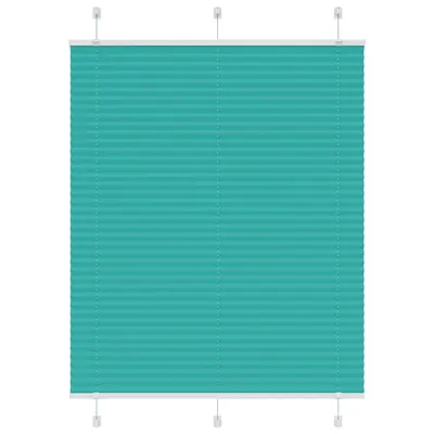 vidaXL Jaluzea plisată verde petrol 110x100 cm Lățime țesătură 109,4 cm