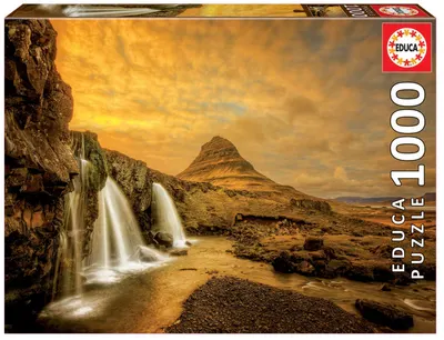 Puzzle 1000 piese - Kirkjufellsfoss Waterfall, Iceland