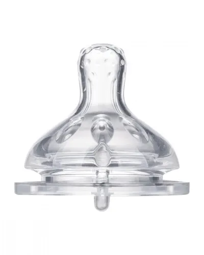 Biberon Kikkaboo Savanna Mint 180ml cu gat larg si tetina anti-colici din silicon,fara bpa,recomandat de la nastere