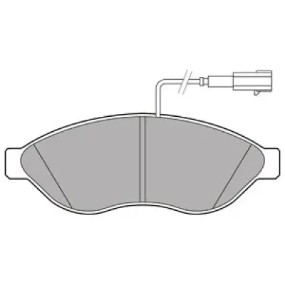 Set placute frana, frana disc DELPHI LP2498