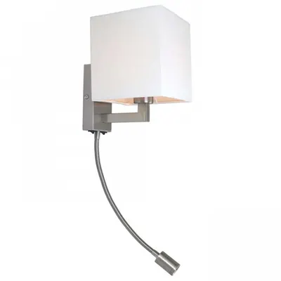 TAINA with shade alb nichel mat 230V E27 LED 28+3W 25° 3000K