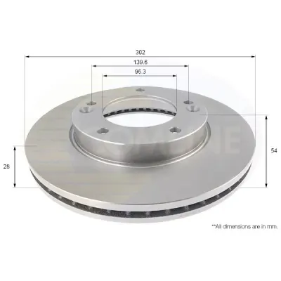Disc frana COMLINE ADC2418V