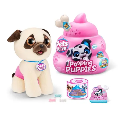 Jucarie de plus surpriza Catel Interactiv Pets Alive Pooping Puppies