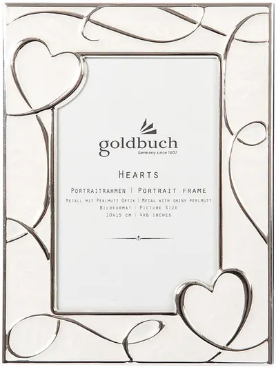 Rama foto metalica Goldbuch - Hearts, 10 x 15 cm