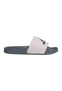 Papuci unisex cu logo Adilette - Alb optic/Verde feriga
