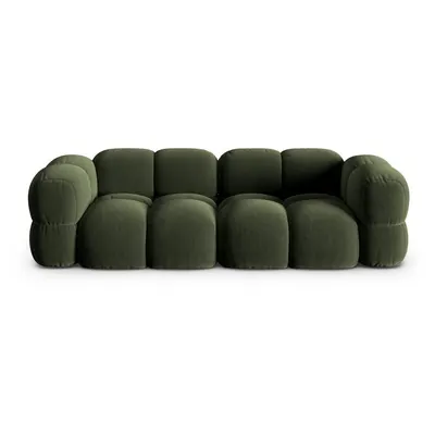 Canapea verde cu tapițerie din catifea 250 cm Loretto – Cosmopolitan Design