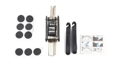 Trusă de reparare anvelope bicicletă cu geantă - 17 piese