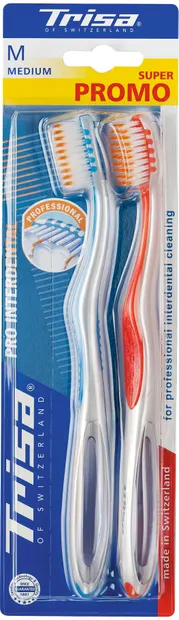 Trisa Periuțe de dinți Pro interdental, medium, 2 buc