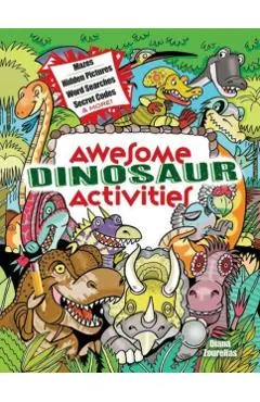 Awesome Dinosaur Activities: Mazes, Hidden Pictures, Word Searches, Secret Codes, Spot the Differences, and More!