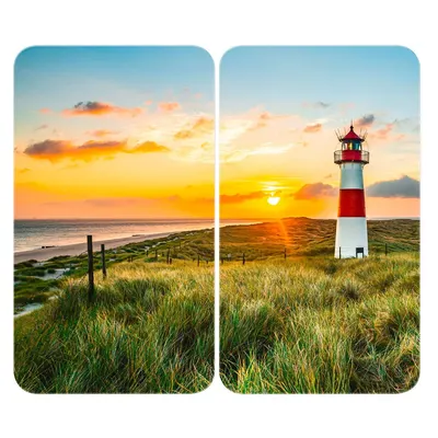 Protecții de aragaz 2 buc. din sticlă temperată 52x30 cm Lighthouse - Maximex
