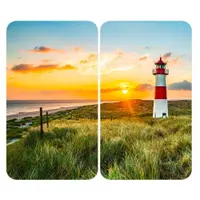 Protecții de aragaz 2 buc. din sticlă temperată 52x30 cm Lighthouse - Maximex