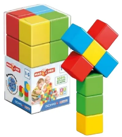 Set de cuburi magnetice Geomag - Magicube ,Crystal, 8 piese