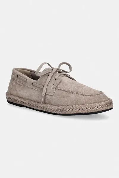 Calvin Klein espadrile pentru bărbați din piele întoarsă ESPADRILLE HYBRID BOAT SU