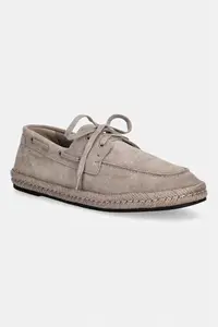 Calvin Klein espadrile pentru bărbați din piele întoarsă ESPADRILLE HYBRID BOAT SU