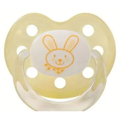 Baby Nova Suzedta din silicon, marime 1, frunza si iepuras