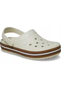 Saboti barbati - Crocband Gum Clog - alb Summit White - Croslite - impermeabili - Alb