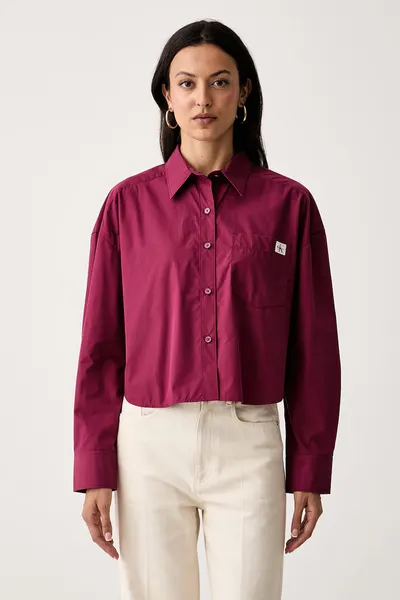 Calvin Klein Jeans cămașă de damă din bumbac