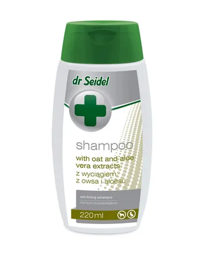 DR SEIDEL șampon calmant câini pisici anti-mâncărime ovăz aloe 220 ml