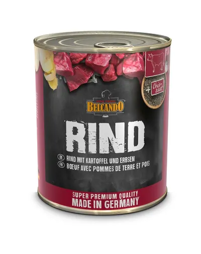 BELCANDO Super Premium hrana umeda pentru caini, vita cu cartofi si mazare, 800 g