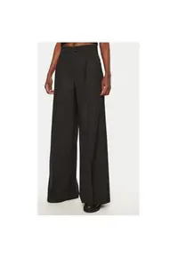 Pantaloni dama - 304944260 - Poliester reciclat/Lana - Gri - Gri