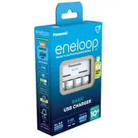 Eneloop Incarcator Basic USB include acumulatori 4 x AA(R6) 2000mA K-KJ61MCD40USB NEW ECO Plastic Free (4/4)