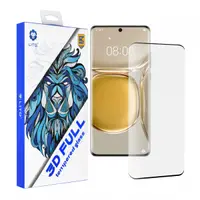 Folie de protectie Ecran Lito pentru Huawei P50 Pro, Sticla Securizata, Full Glue, 3D, Neagra