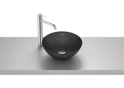 Lavoar Roca Bol A32787L080, montare pe blat, 35 cm, FineCeramic, mat, Negru