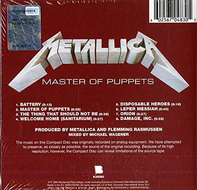 Master Of Puppets (Digisleeve)
