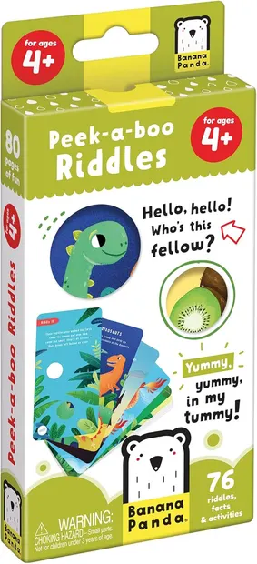 Joc educativ Banana Panda Peek-a-boo - Ghicitori, 4+ ani