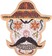 Mozaic de piatră Neptune Mosaic - Craniu mexican, cu mustață
